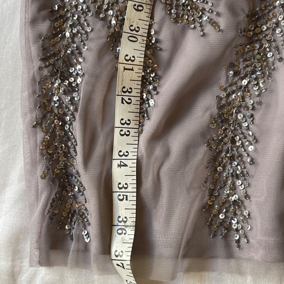 Aidan Mattox Gray Sequin Dress - Picture 5 of 12